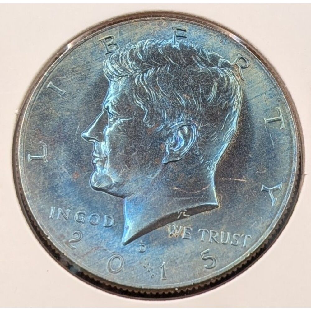 2015-D Kennedy Half Dollar • Color Toned • San Francisco Mint • US Coin